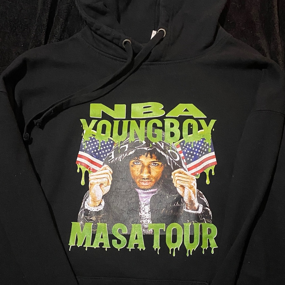 Black NBA YoungBoy Graphic Hoodie